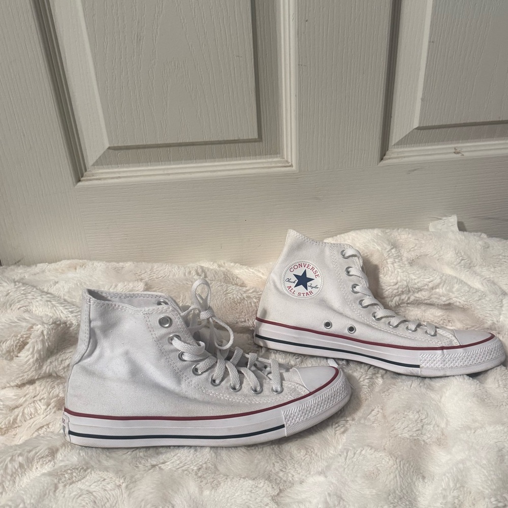 Converse White High Top Athletic Shoes
